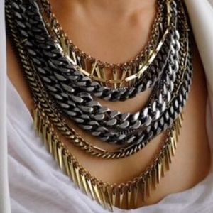 Mixed Metal Layering Necklace